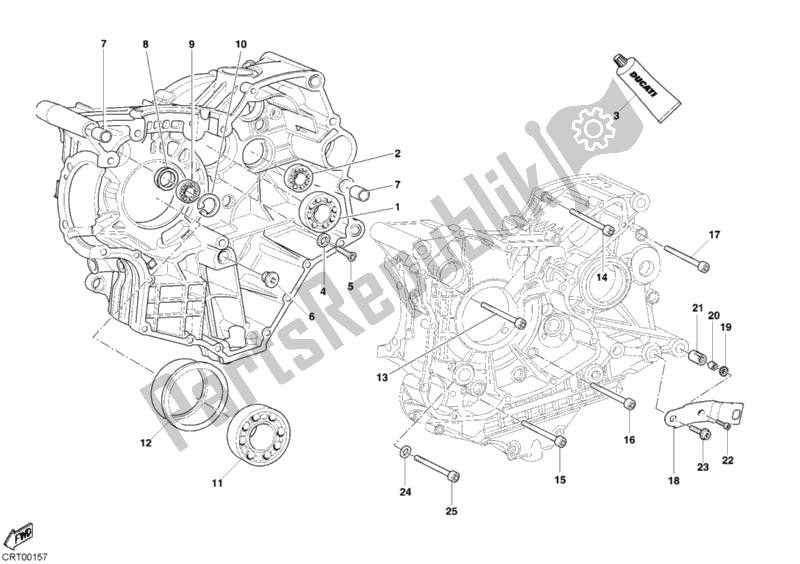 Toutes les pièces pour le Roulements De Carter du Ducati Superbike 999 R 2005